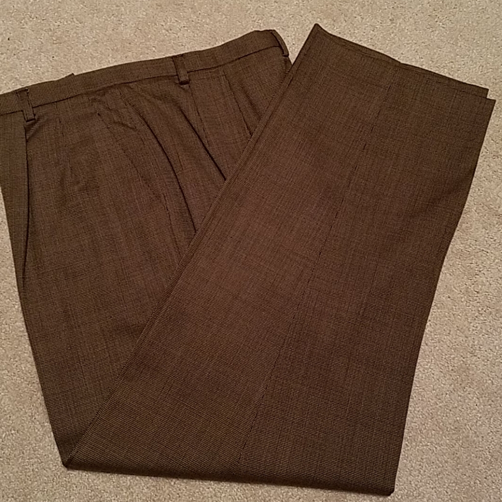 Rafaella Brown tweed wool pants